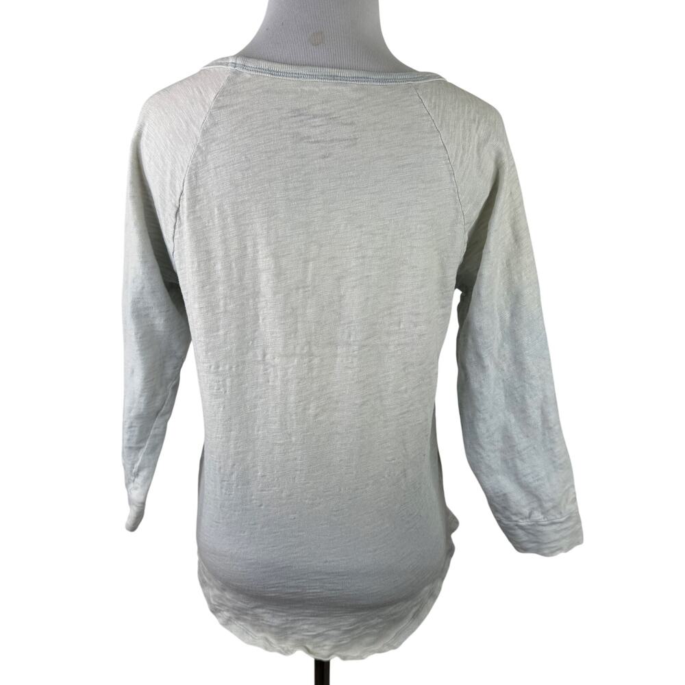 Triumph Designed by Lucky Brand Women's 3/4 Sleeve Burnout Shirt Size Small - Picture 6 of 6